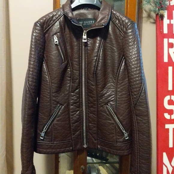 wilson leather guess jacket